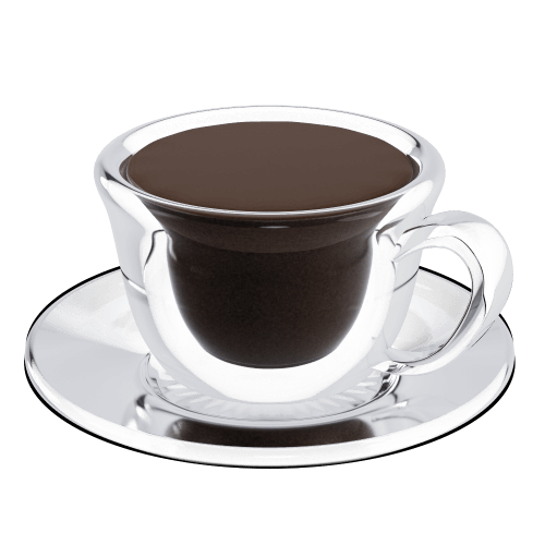 Xícara de café bem cheia