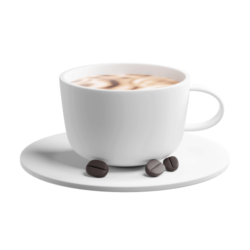 Xícara de café bem cheia