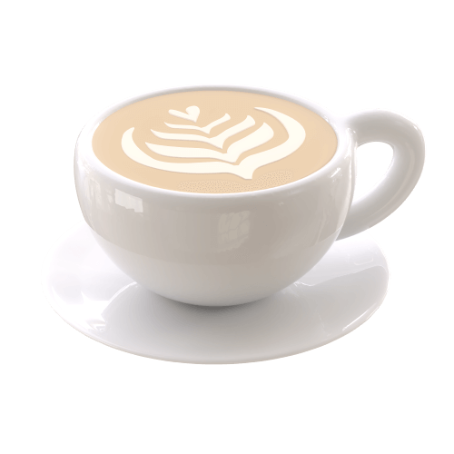 Xícara de café bem cheia