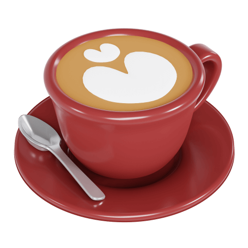 Xícara de café bem cheia