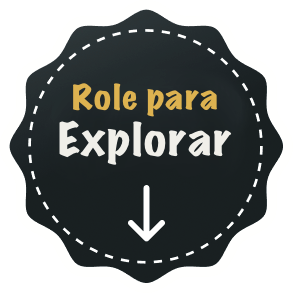 Imagem sugerindo para rolar o site para baixo para explorar