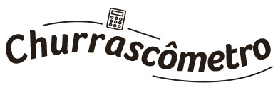 Banner da página com um desenho de uma calculadora e a palavra Churrascômetro